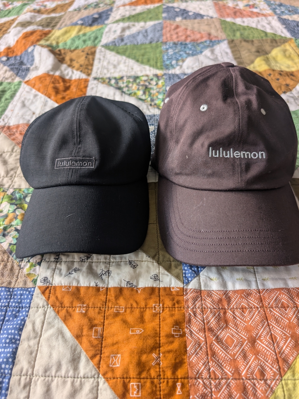 lululemon athletica Black Soft Baller Hat And Brown Baller Hat Caps